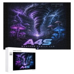 Lightning and Mushrooms Wooden Picture Puzzle